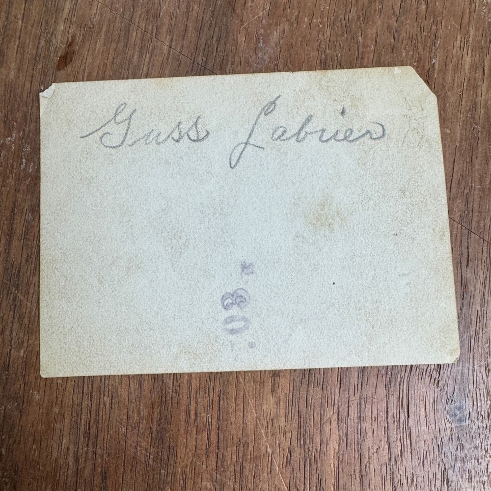 Antique Snapshot Photograph of Man in Overalls with Child on‎ Horse Guss LaBrier - Picture 4 of 6